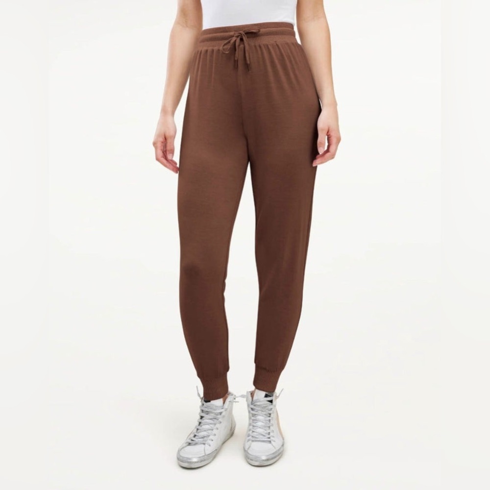 NWT Splendid Supersoft Journey Jogger Brown Viscose Blend high waisted Sz S,M